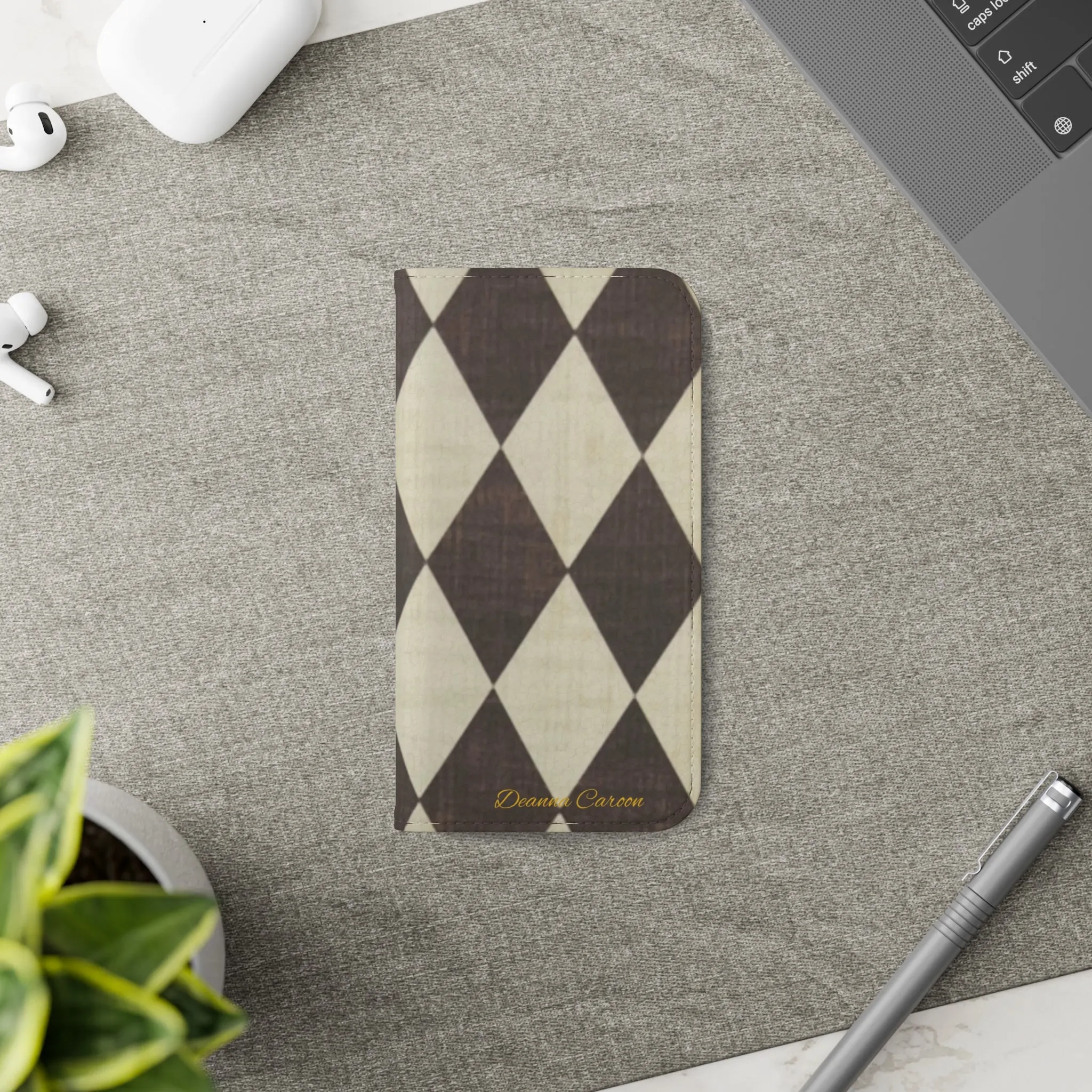 Customizable Name Diamond Phone Folio Cases