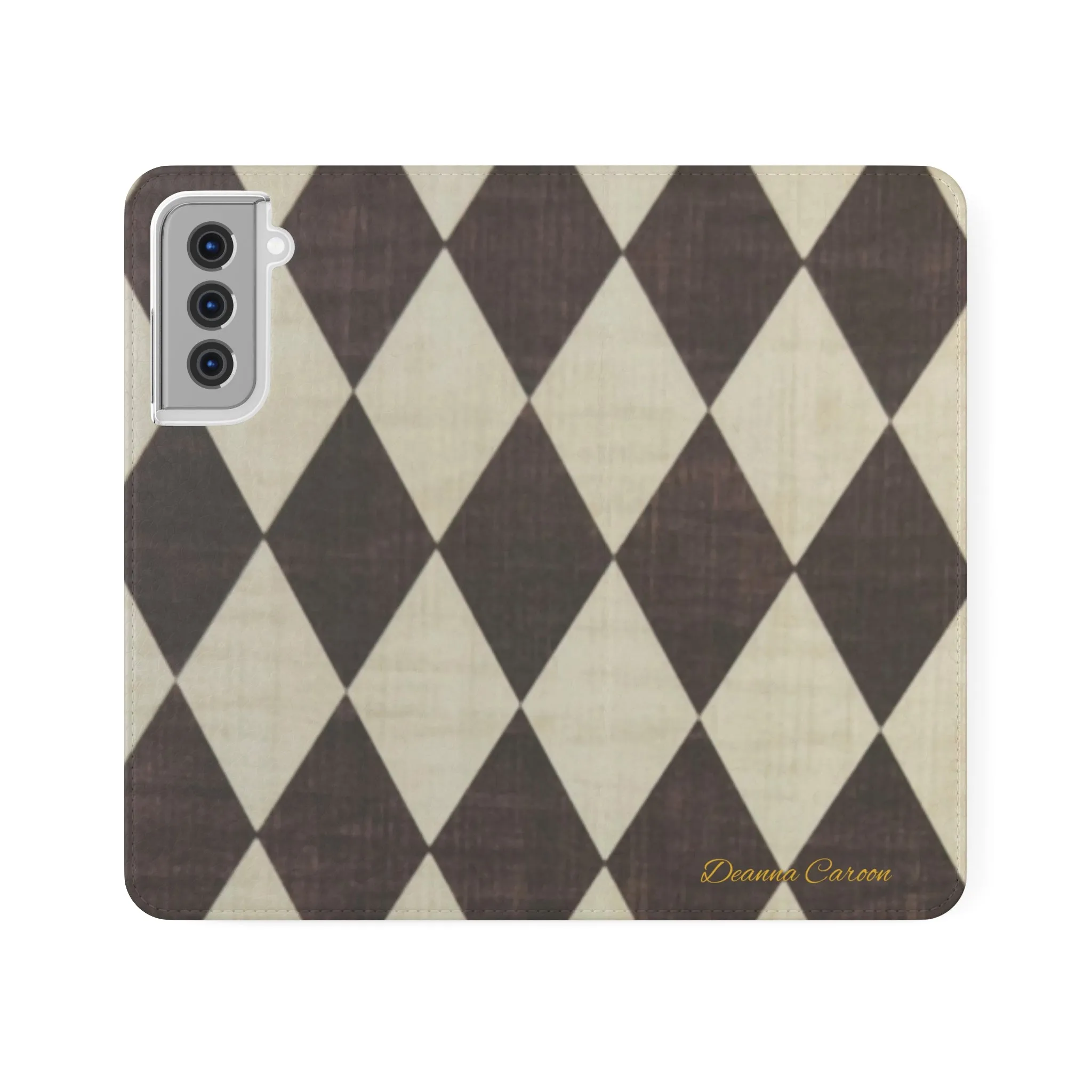 Customizable Name Diamond Phone Folio Cases