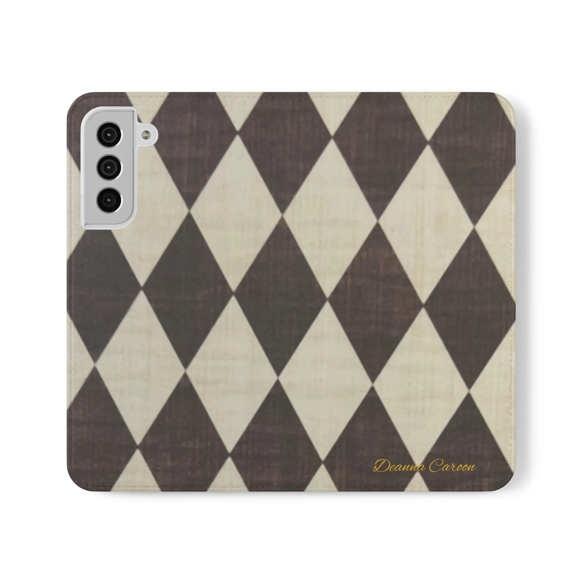 Customizable Name Diamond Phone Folio Cases