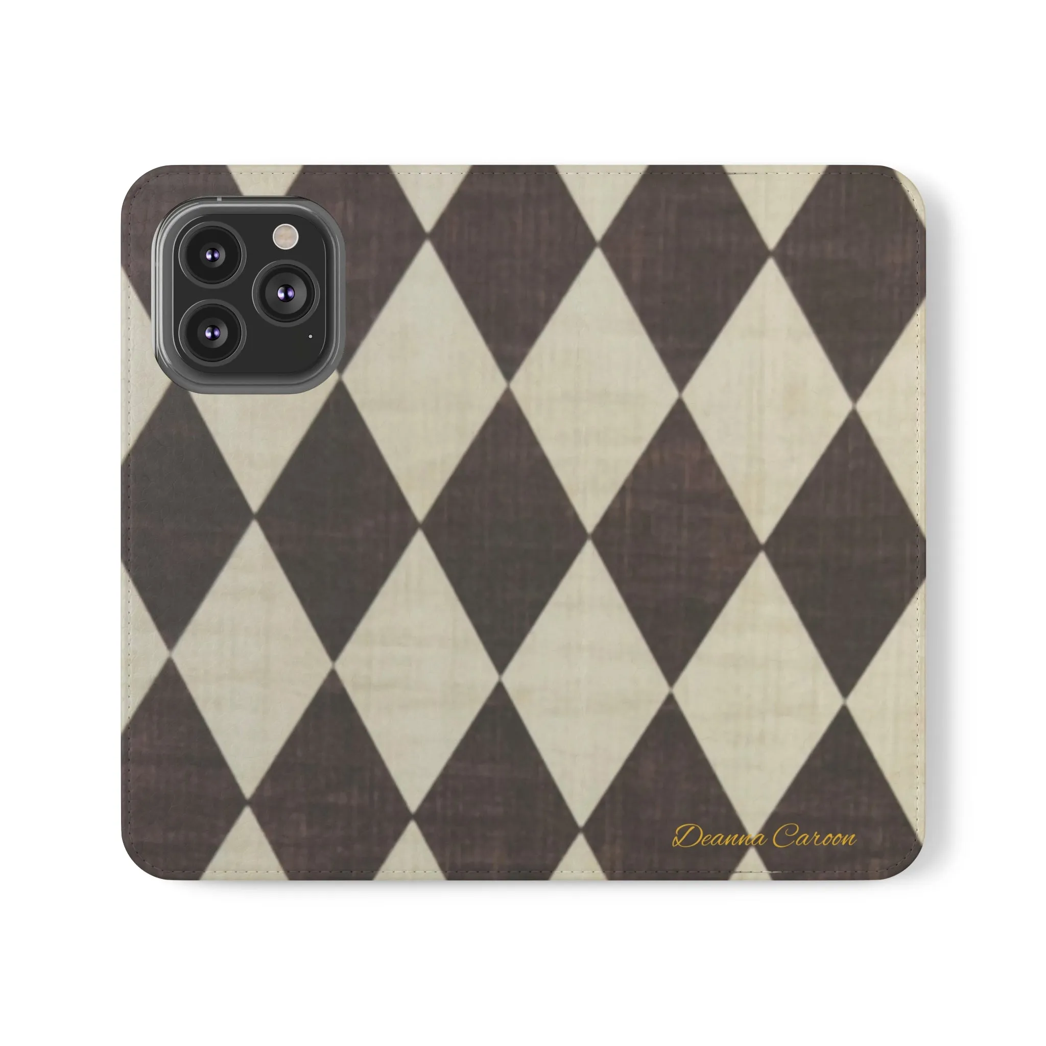 Customizable Name Diamond Phone Folio Cases