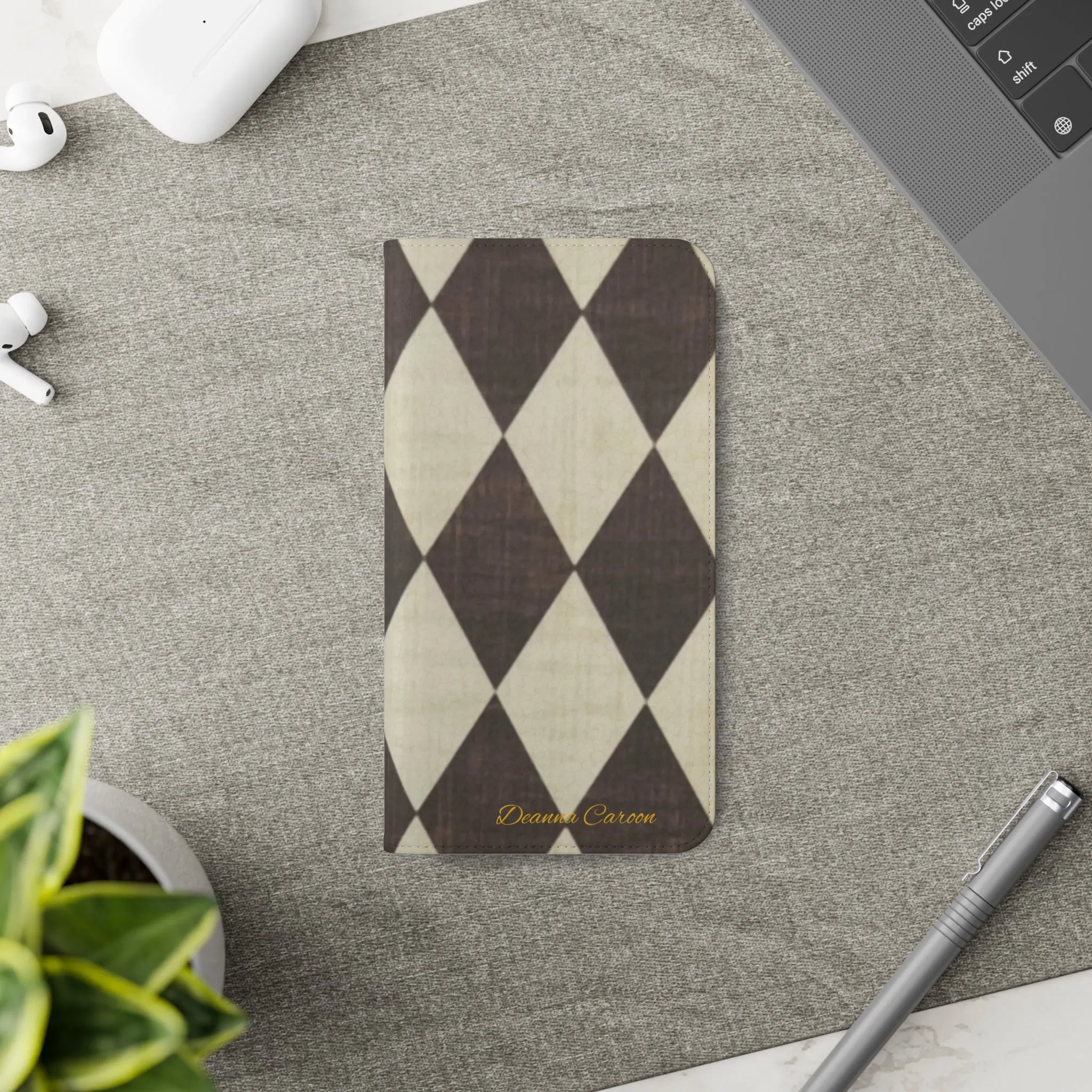 Customizable Name Diamond Phone Folio Cases