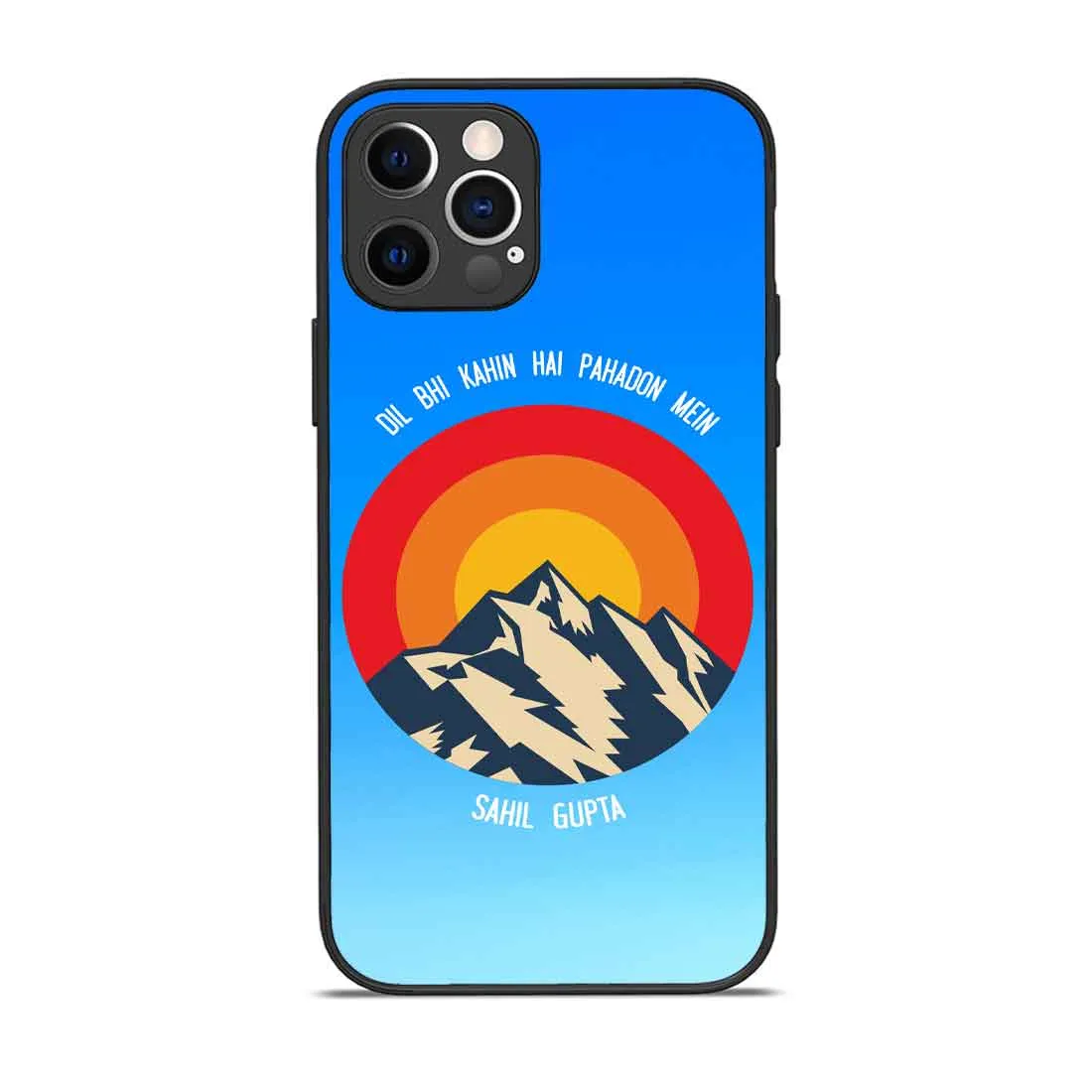 Customize Phone Cover iPhone 12 Pro Mobile Back Covers Design With Name -  Adventure Mountains