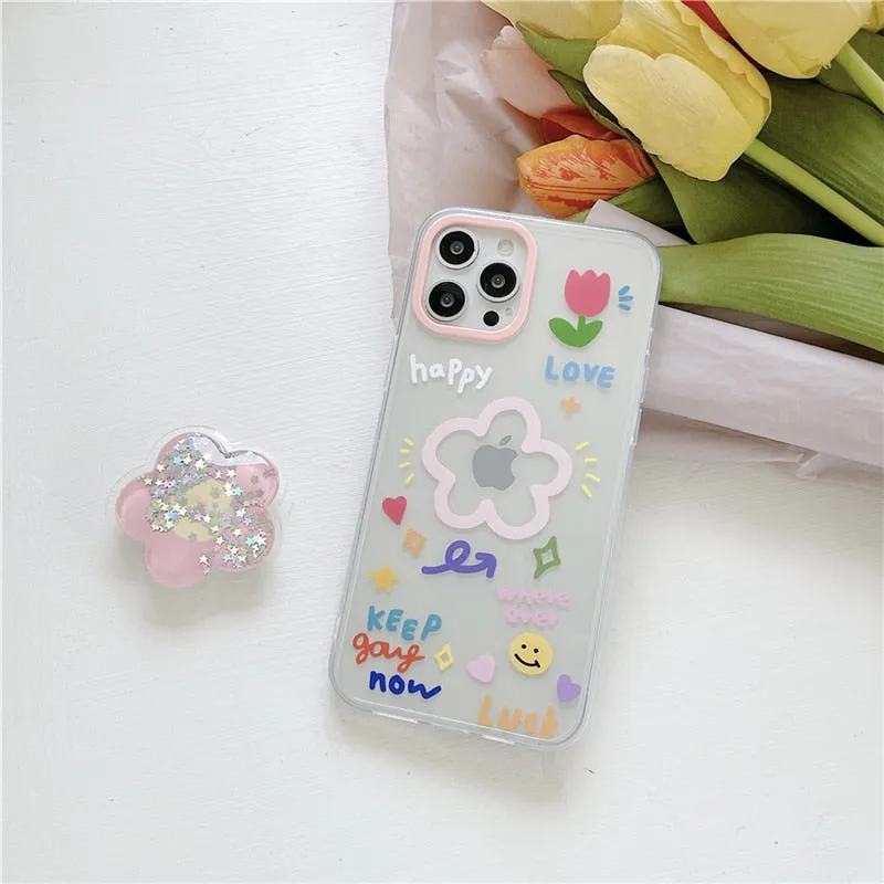 Cute Korean Cartoon case For iPhone