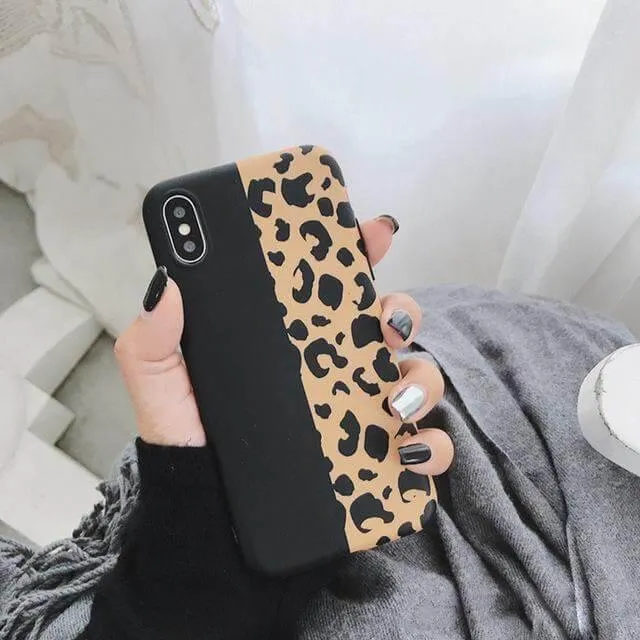 Cute Leopard Design Colorful Soft Iphone Cases