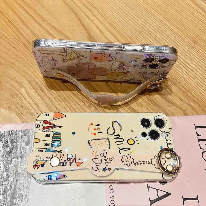 Cute Phone Cases For iPhone 15 14 12 Pro Max 11 13 12 Pro Max Mini 12pro X XS XR Lovely Cartoon Beige Pattern