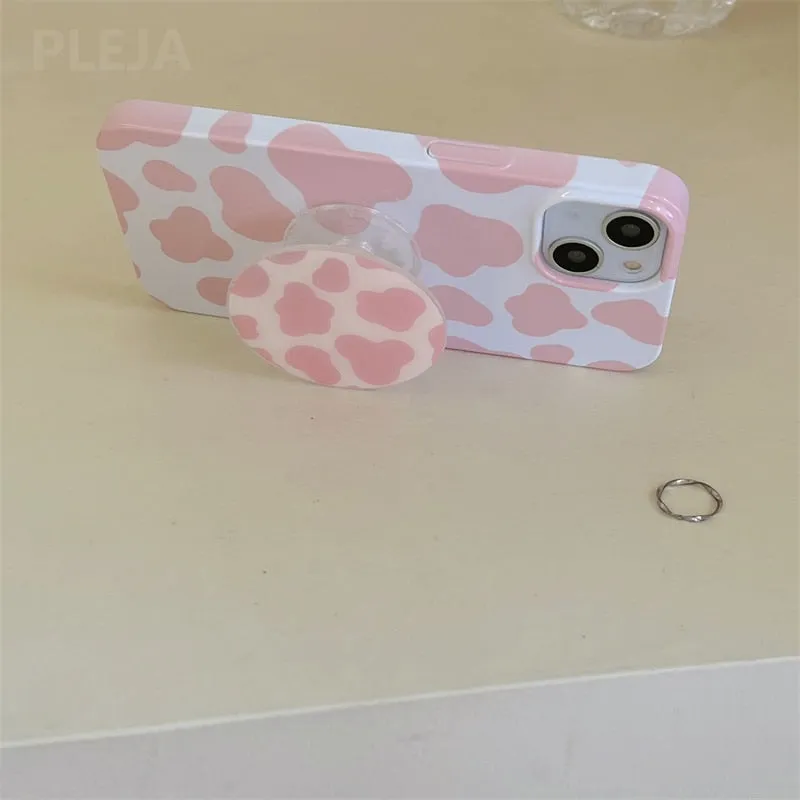 Cute Pink Leopard  Phone Case For iPhone 14