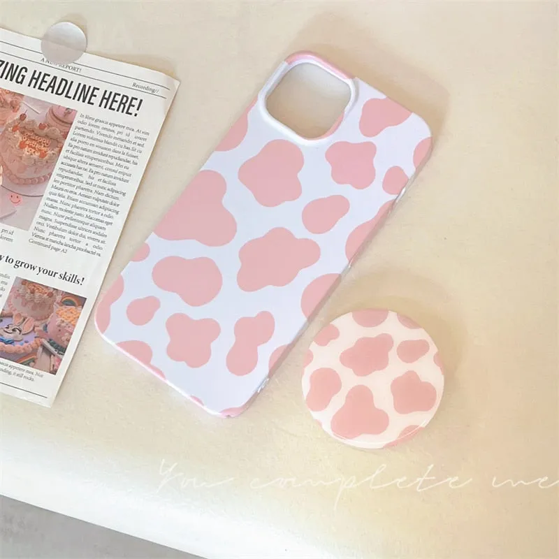 Cute Pink Leopard  Phone Case For iPhone 14