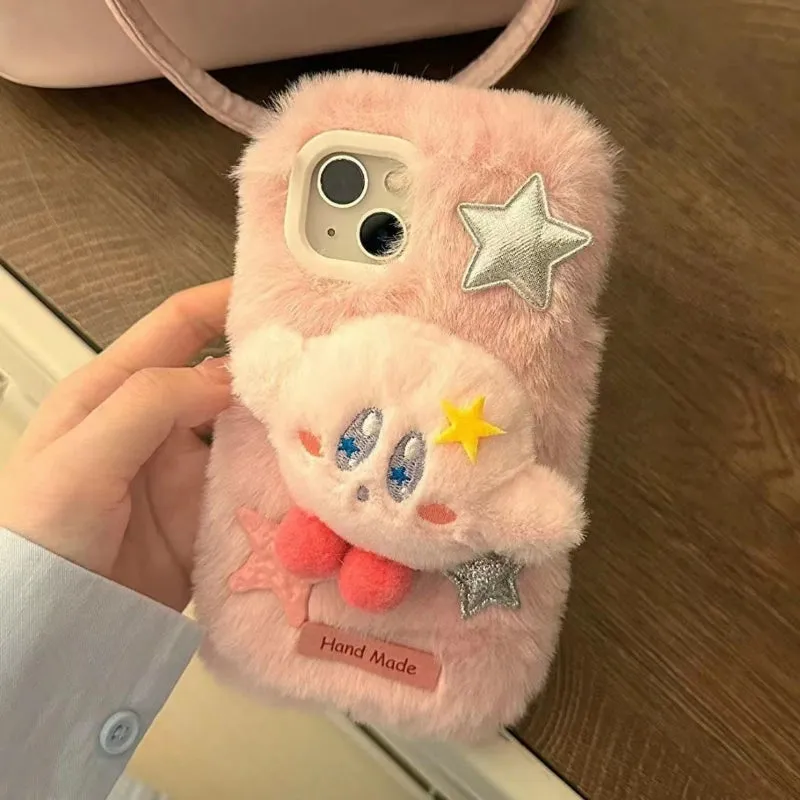 Cute Star Figure Plush Phone Case KI695