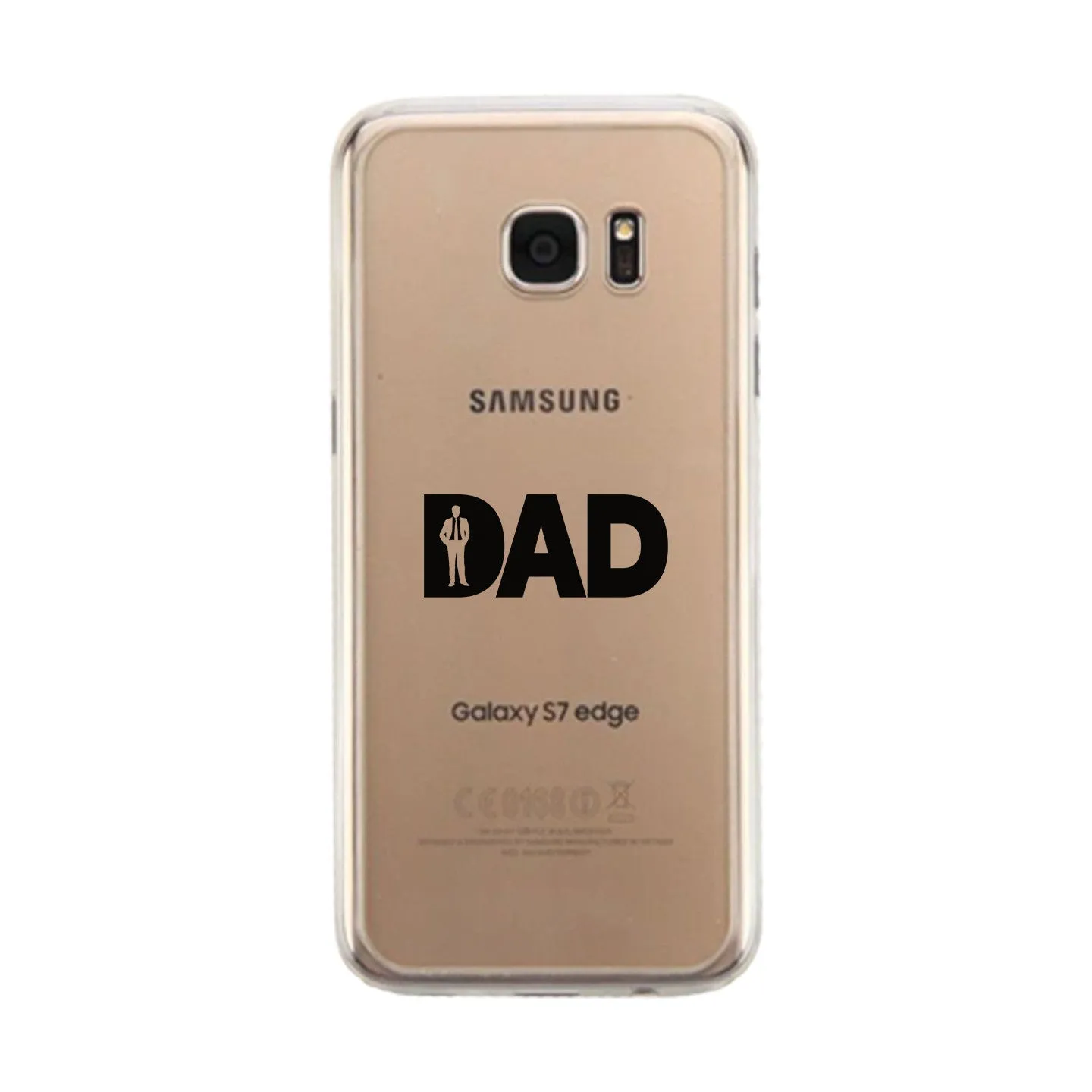 Dad Business Clear Phone Case