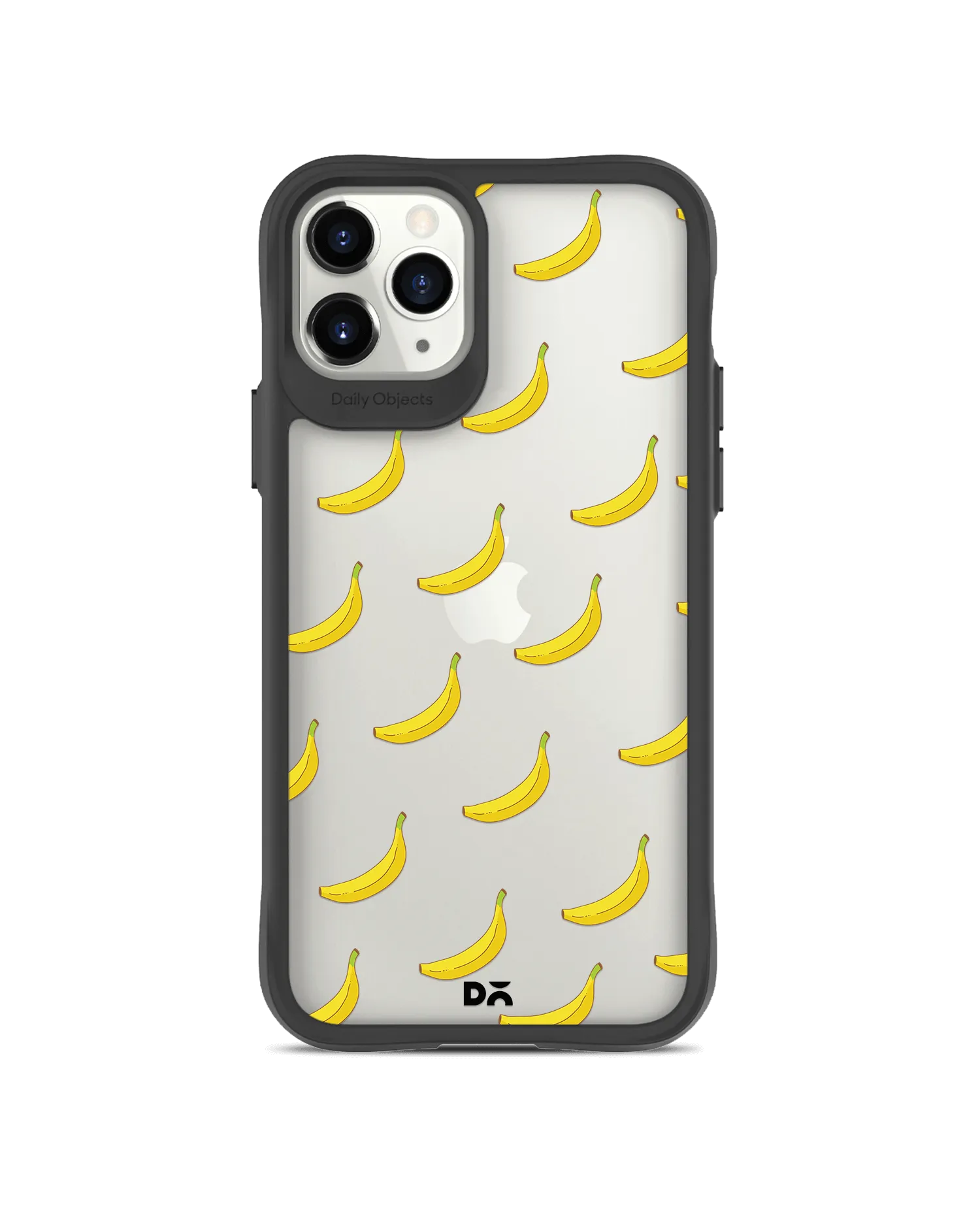 DailyObjects Banana Icon Black Hybrid Clear Case Cover For iPhone 11 Pro Max