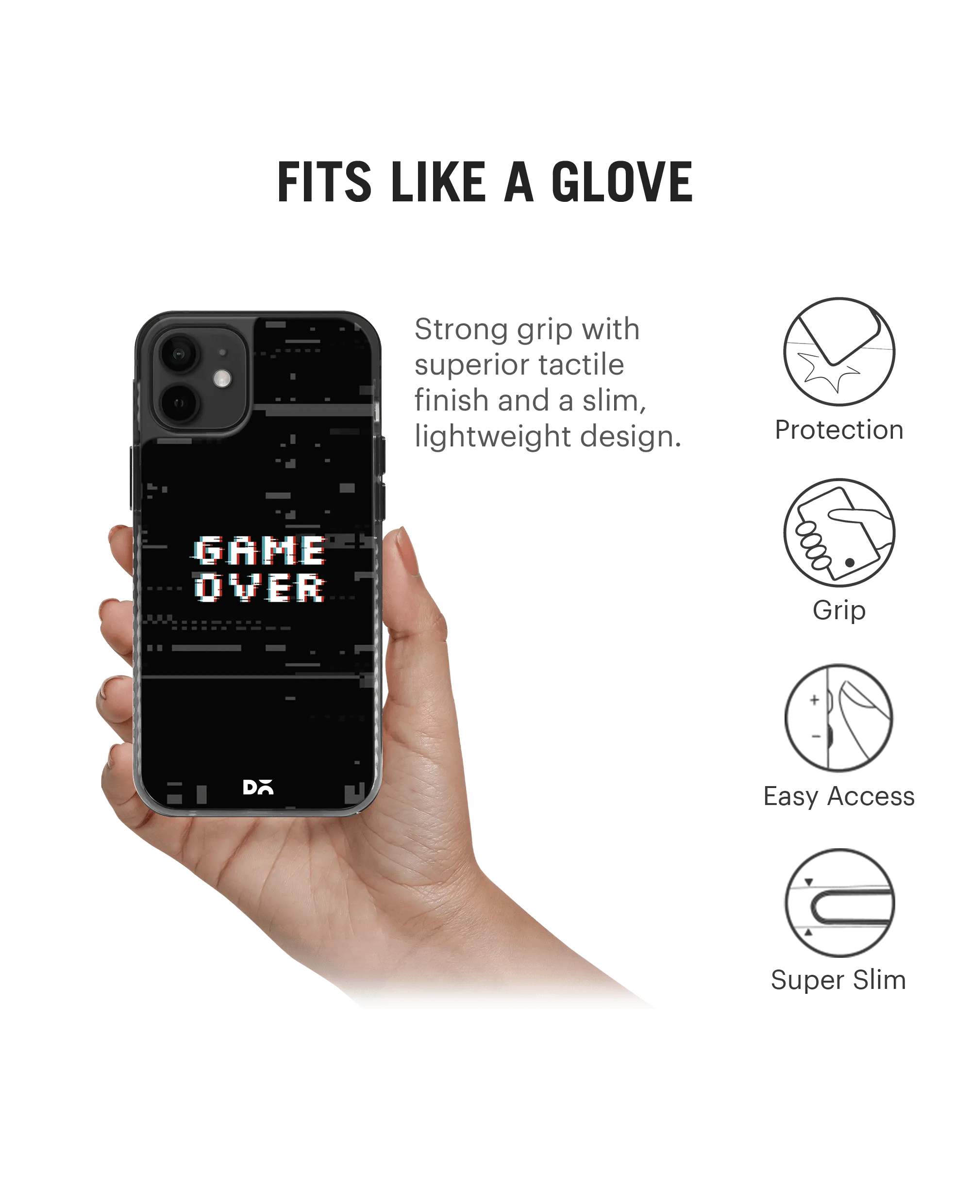 DailyObjects Game Over Stride 2.0 Case Cover For iPhone 12