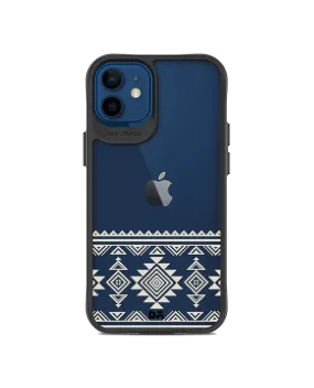 DailyObjects Mandala Tattoo Off White Black Hybrid Clear Case Cover For iPhone 12 Mini