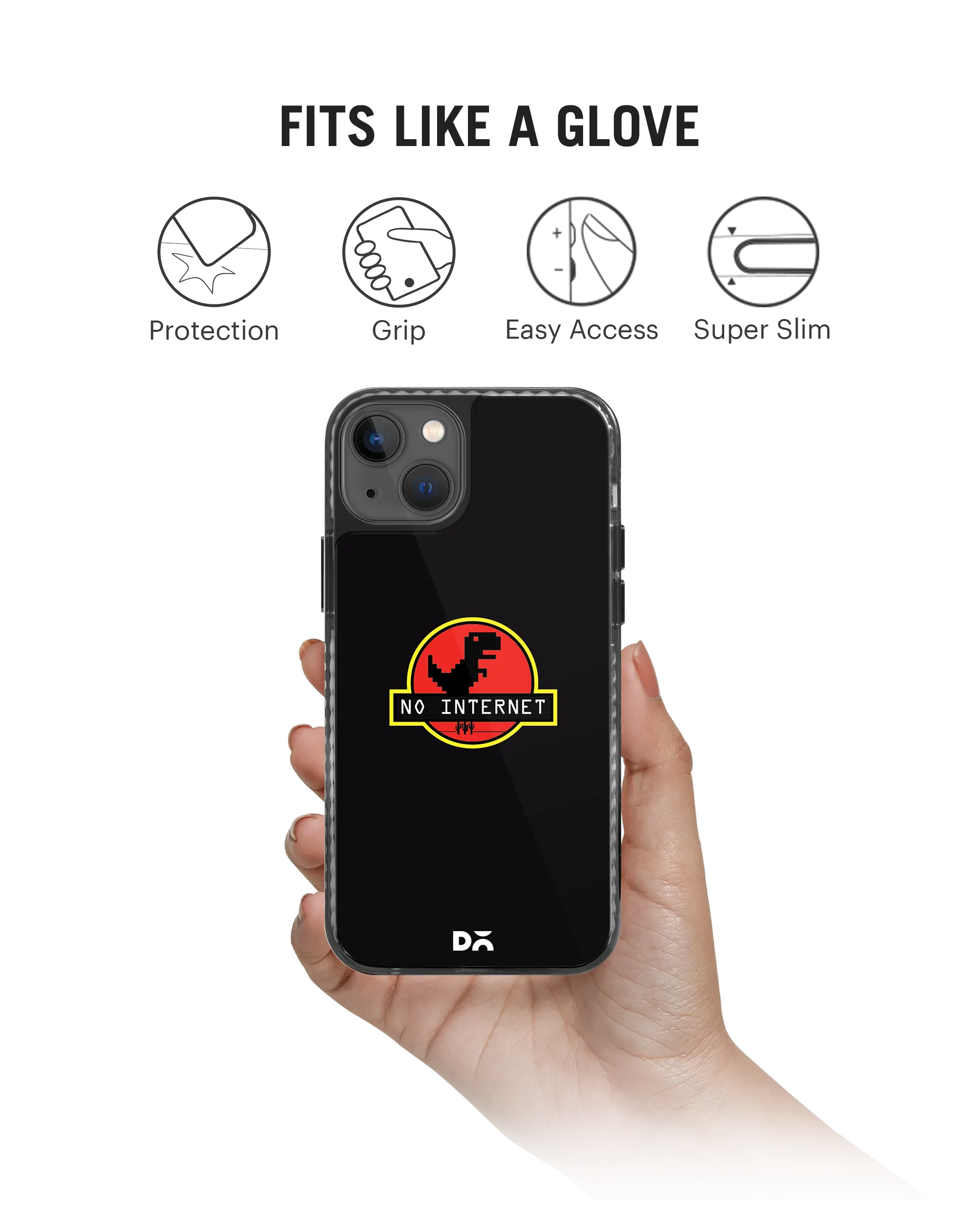 DailyObjects No Internet Stride 2.0 Phone Case Cover For iPhone 15 Plus