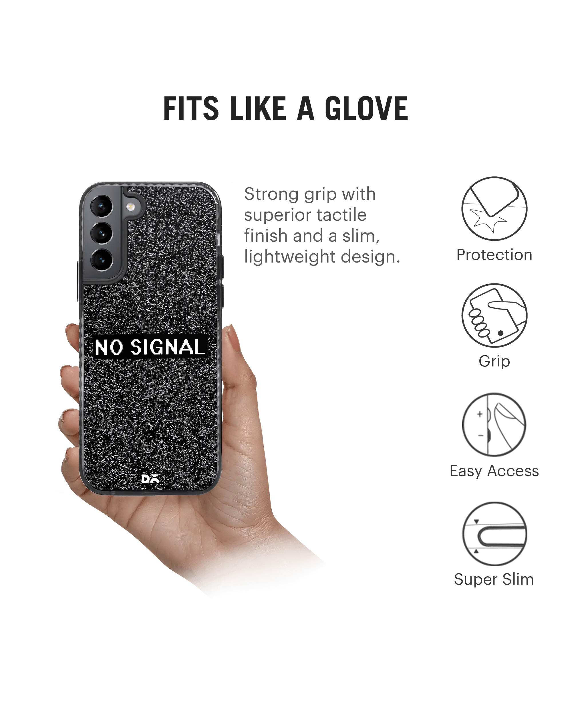 DailyObjects No Signal Stride 2.0 Case Cover For Samsung Galaxy S21 FE