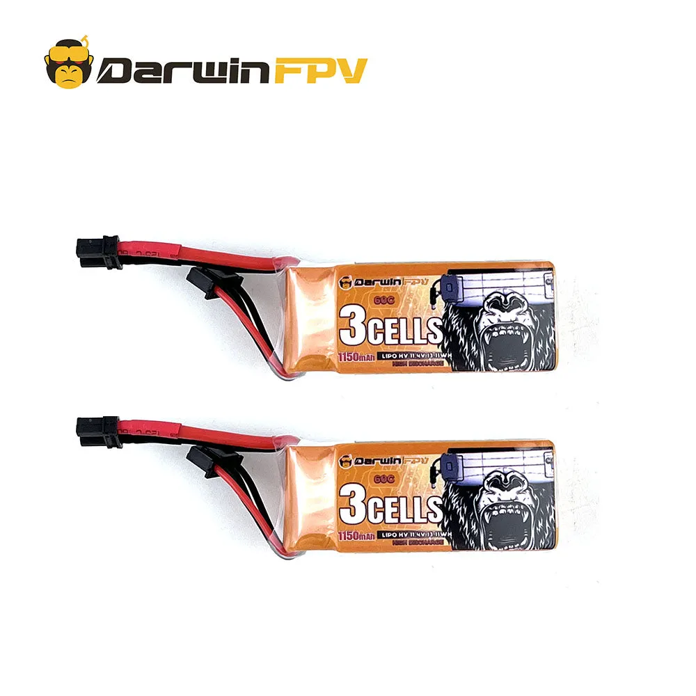 DarwinFPV 3S 1150mAh 60C 11.4V FPV Drone Battery