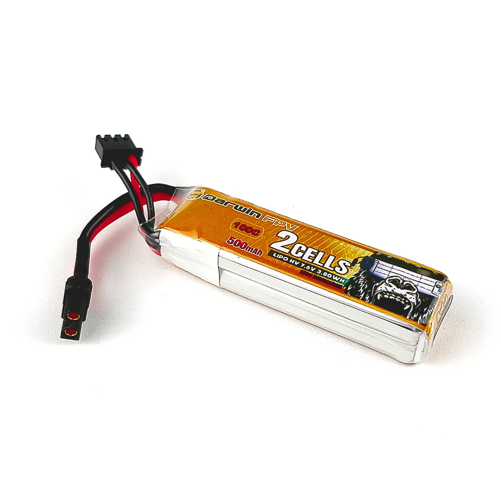 DarwinFPV 500mAh 2S 7.6V 100C FPV Drone Battery