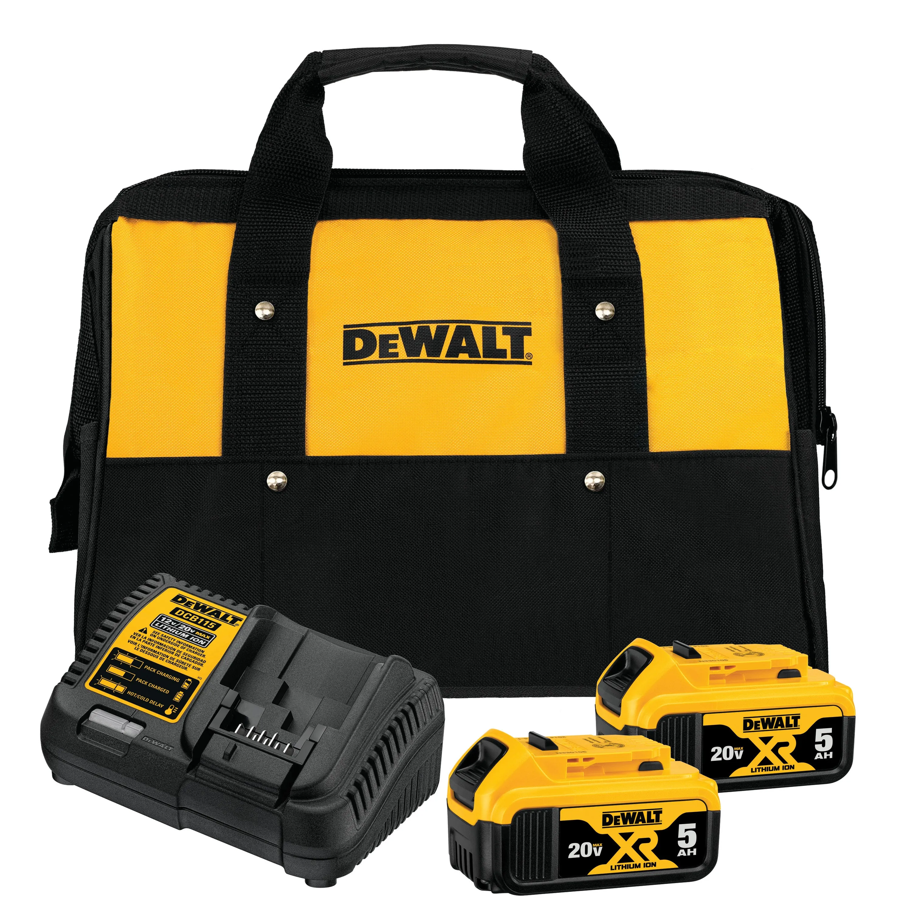 DeWALT Premium XR DCB205-2CK FG Rechargeable Battery Pack, 20 V Battery, 5 Ah