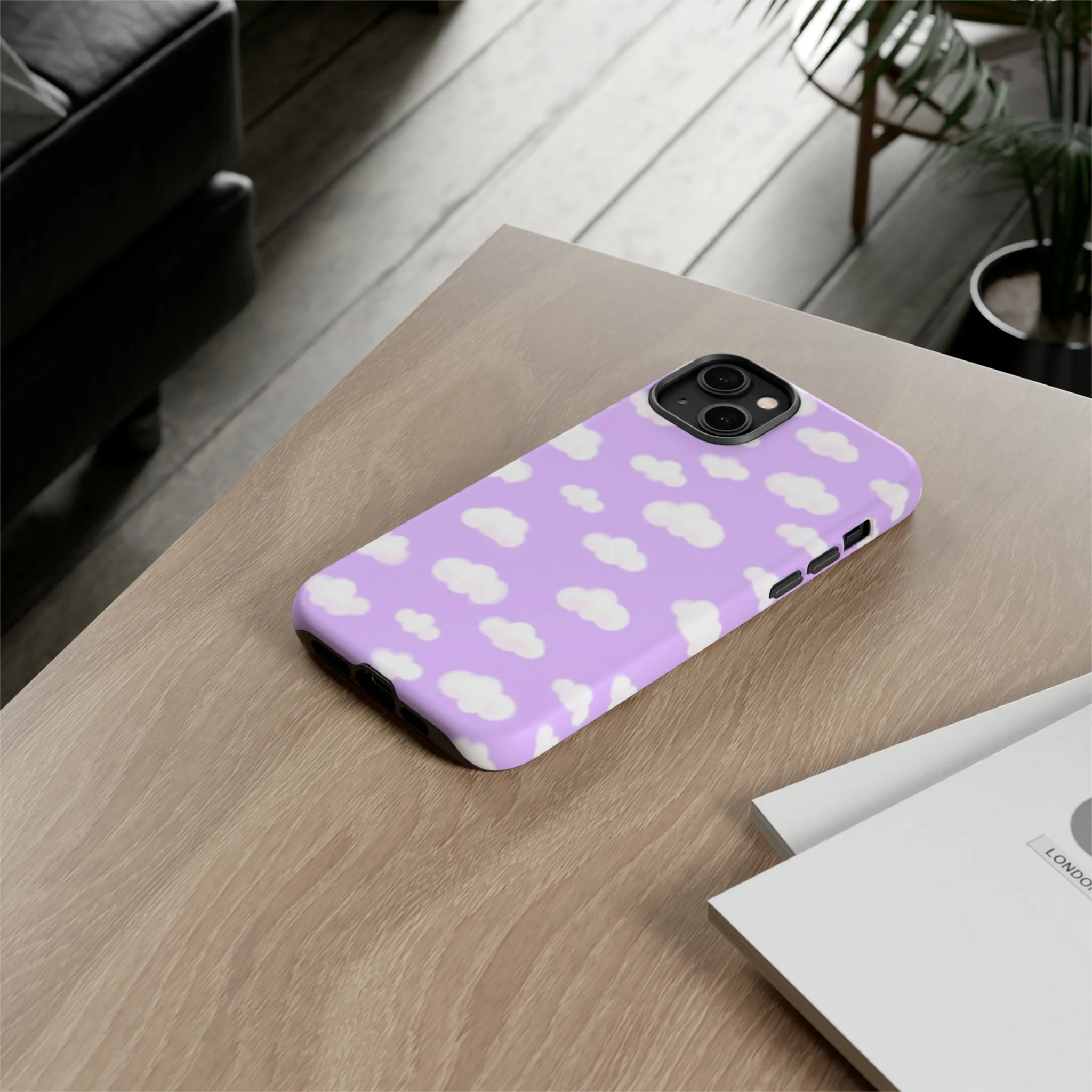 Dreamy Clouds Tough Phone Case (Lilac)