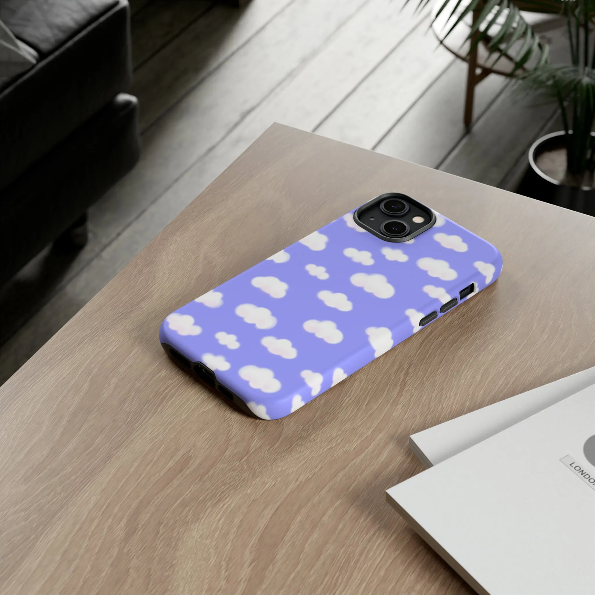 Dreamy Clouds Tough Phone Case (Periwinkle)