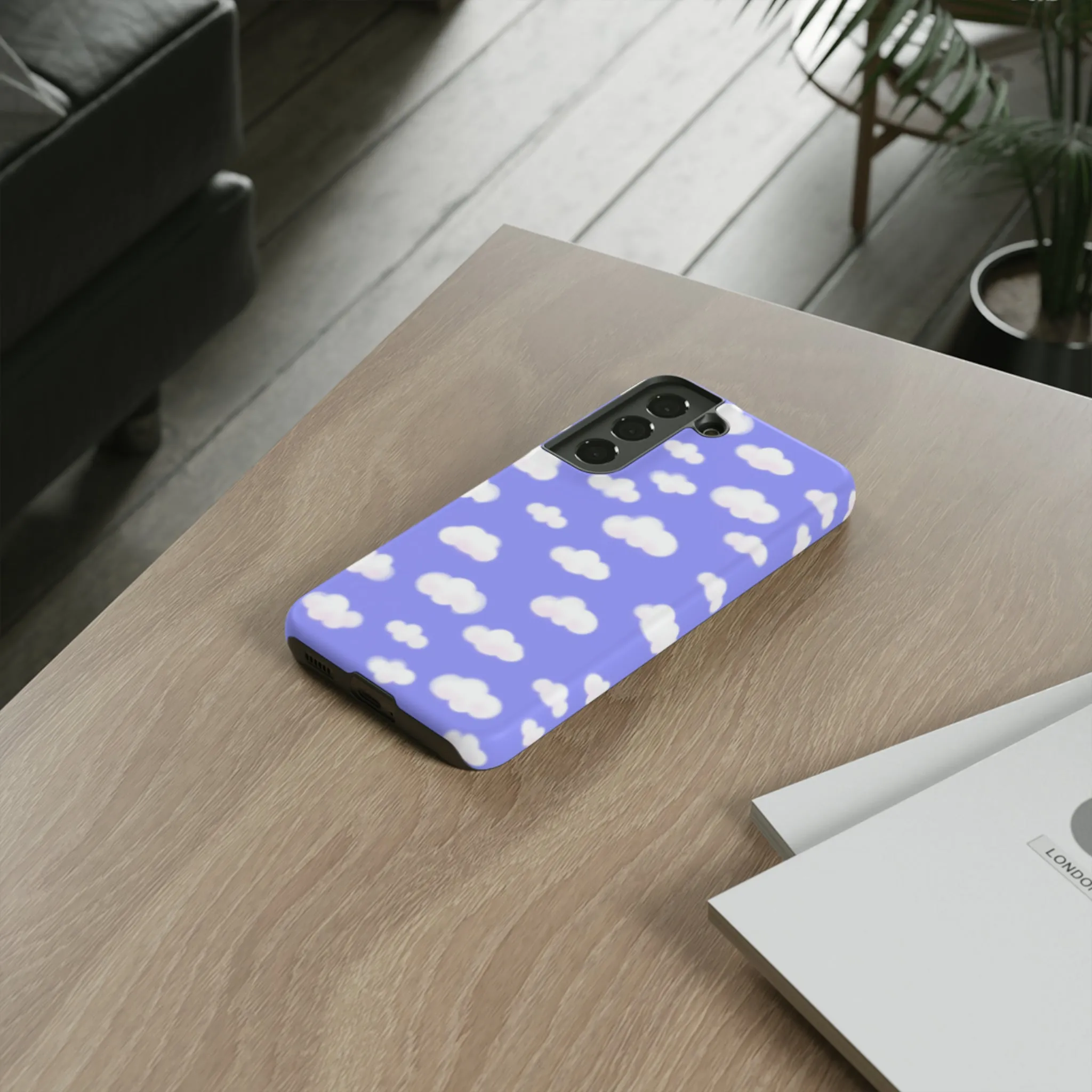 Dreamy Clouds Tough Phone Case (Periwinkle)