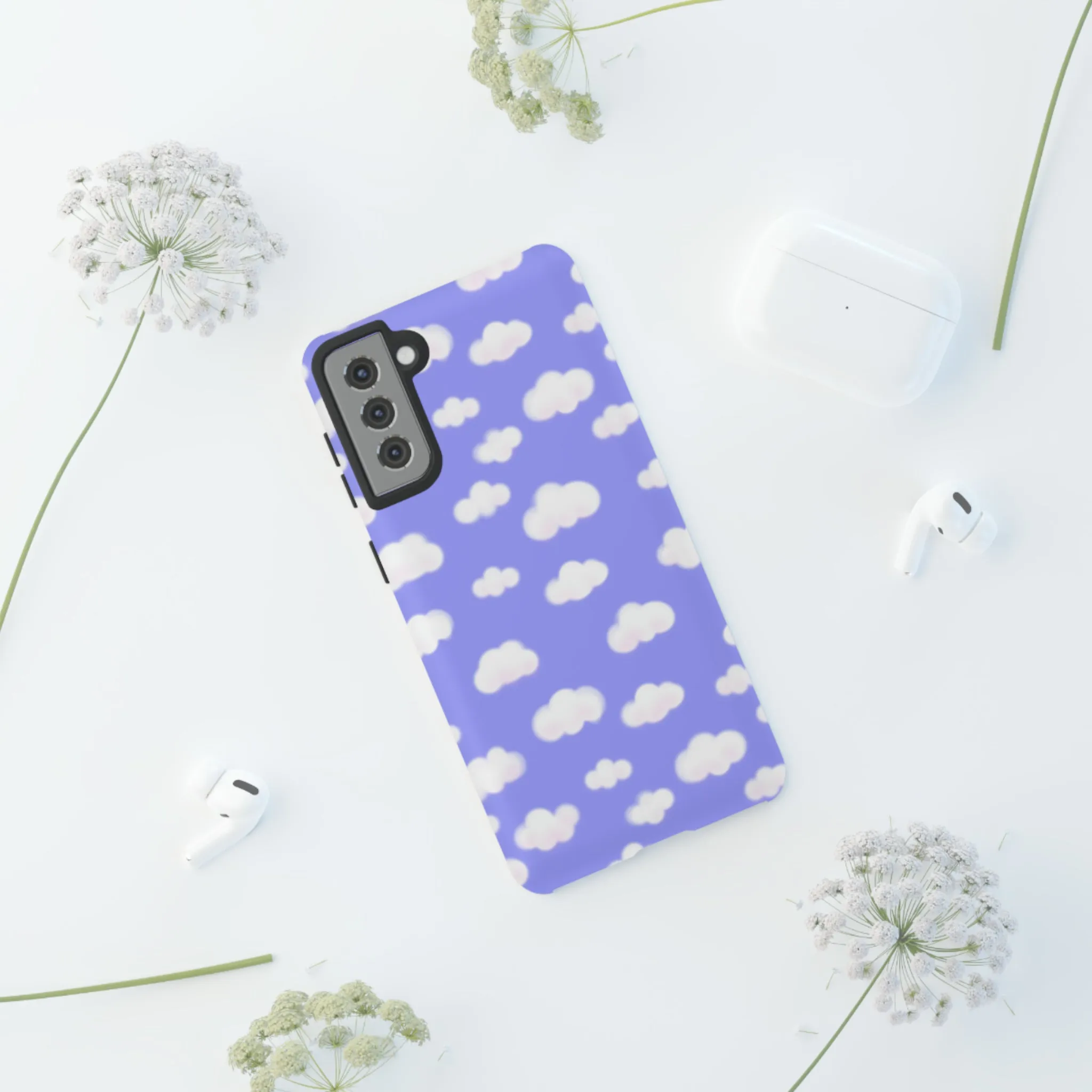 Dreamy Clouds Tough Phone Case (Periwinkle)