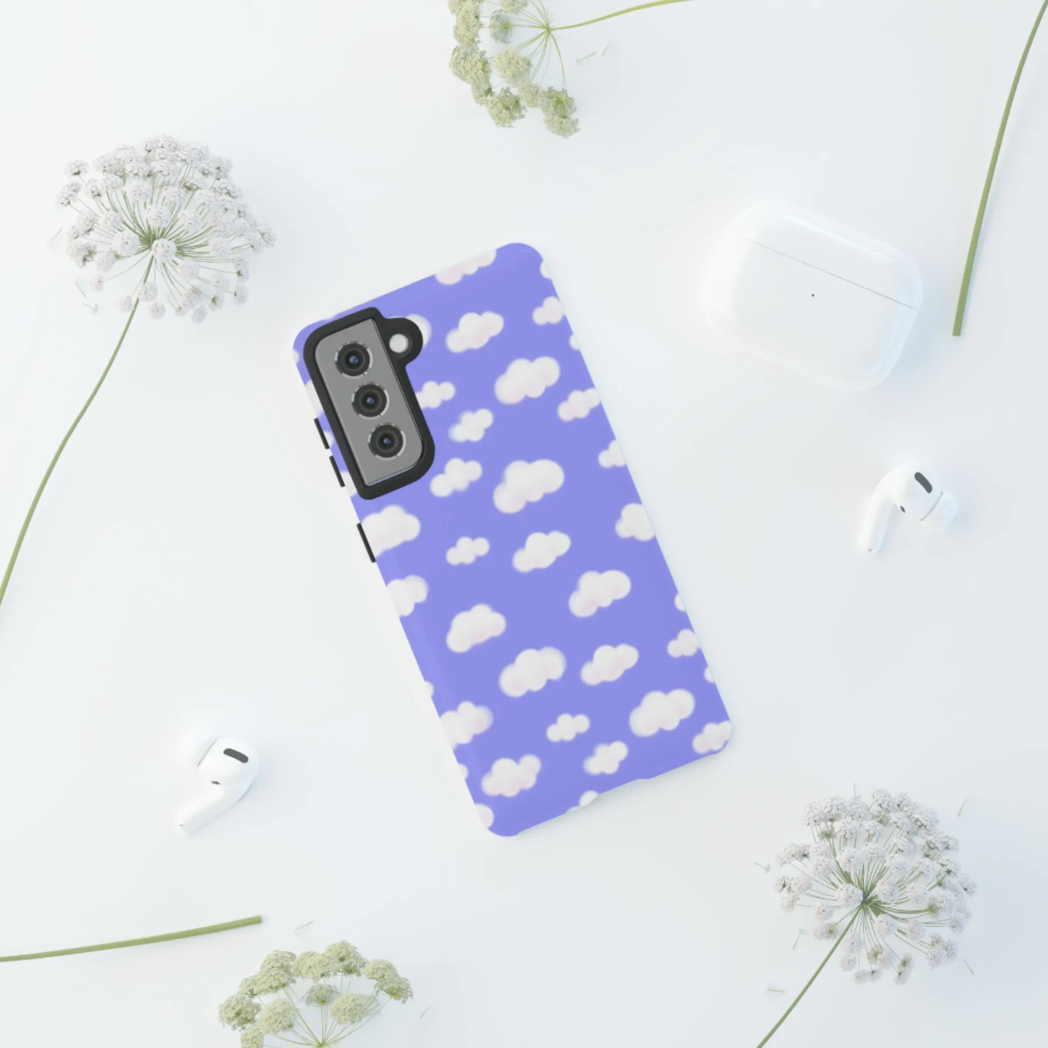 Dreamy Clouds Tough Phone Case (Periwinkle)