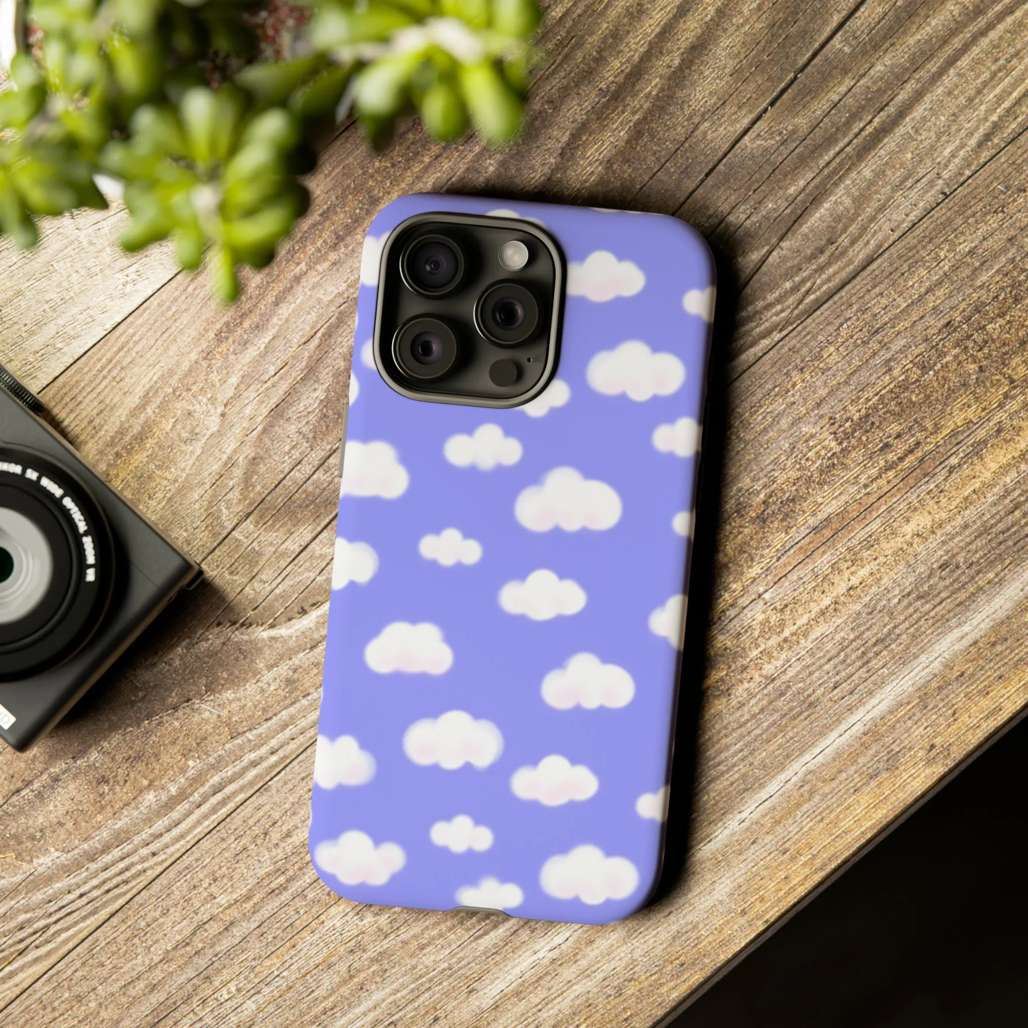 Dreamy Clouds Tough Phone Case (Periwinkle)