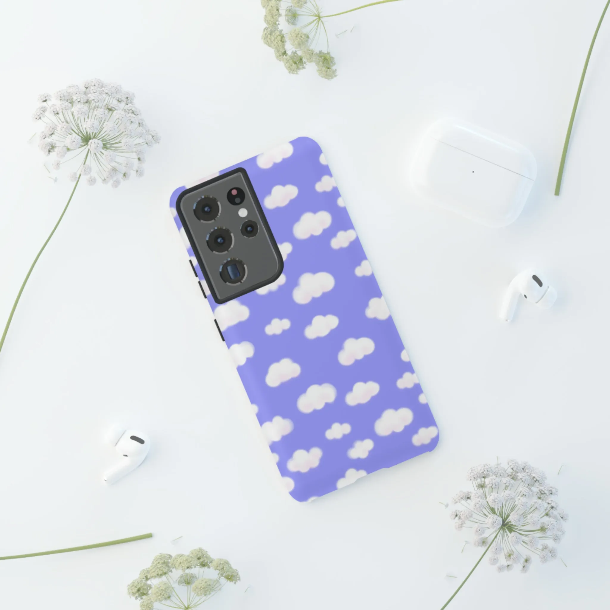 Dreamy Clouds Tough Phone Case (Periwinkle)