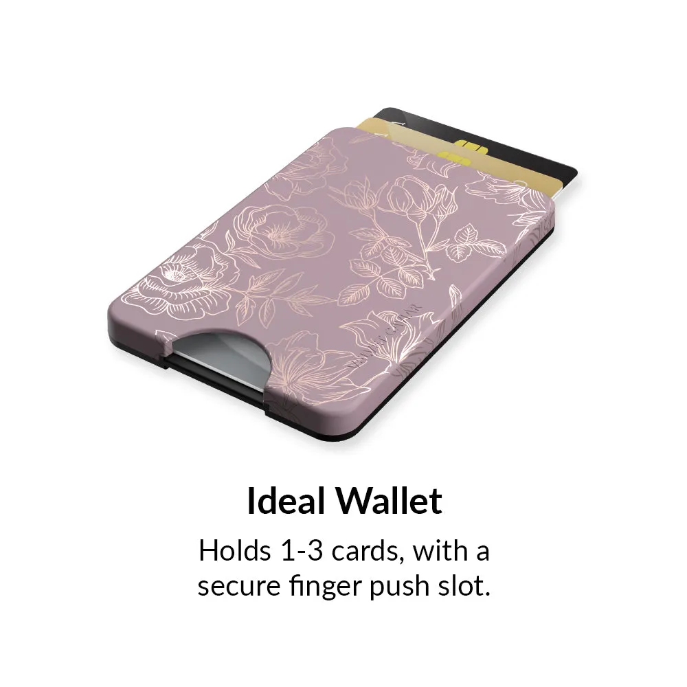 Dusty Rose Floral MagSafe Wallet