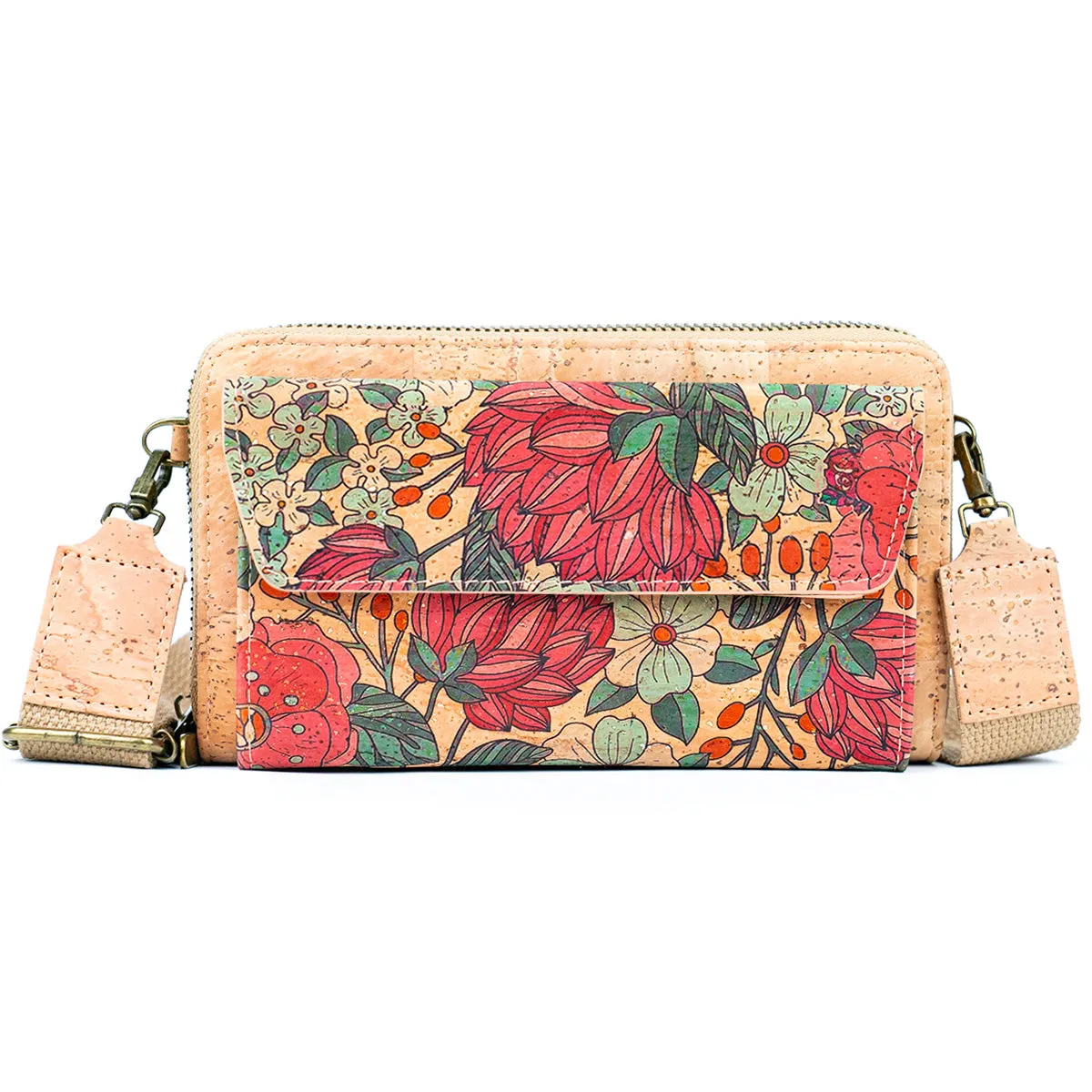 Eco-Chic Natural Cork Women's Phone Purse BAG-2297