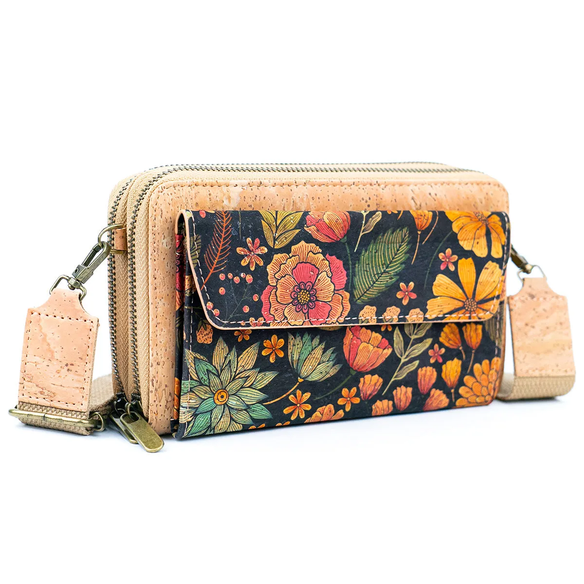 Eco-Chic Natural Cork Women's Phone Purse BAG-2297