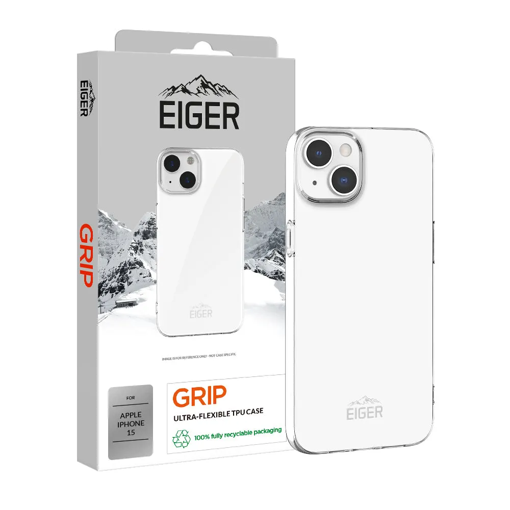 Eiger Grip Case for Apple iPhone 15 in Clear