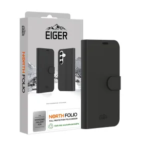 Eiger North Folio Case for Samsung A35 in Black