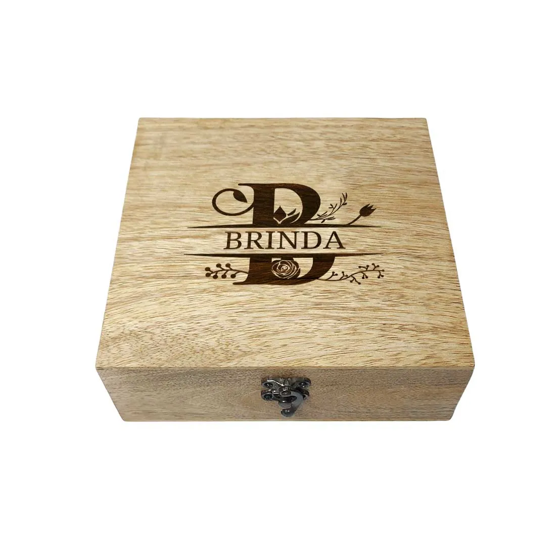 Engraving Personalised Wooden Jewellery Box Designs Gifts for Her - Name