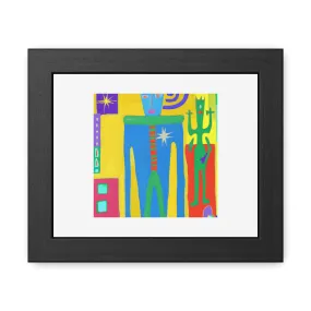 ET In The Style of Matisse Digital Art 'Designed by AI' Wooden Framed Print