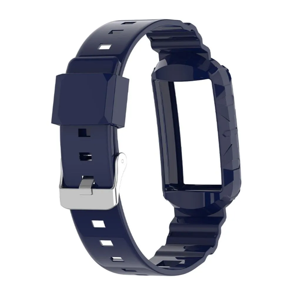 Fitbit Charge 5 / 4 / 3 integrated TPU cover   watch strap - Navy Blue