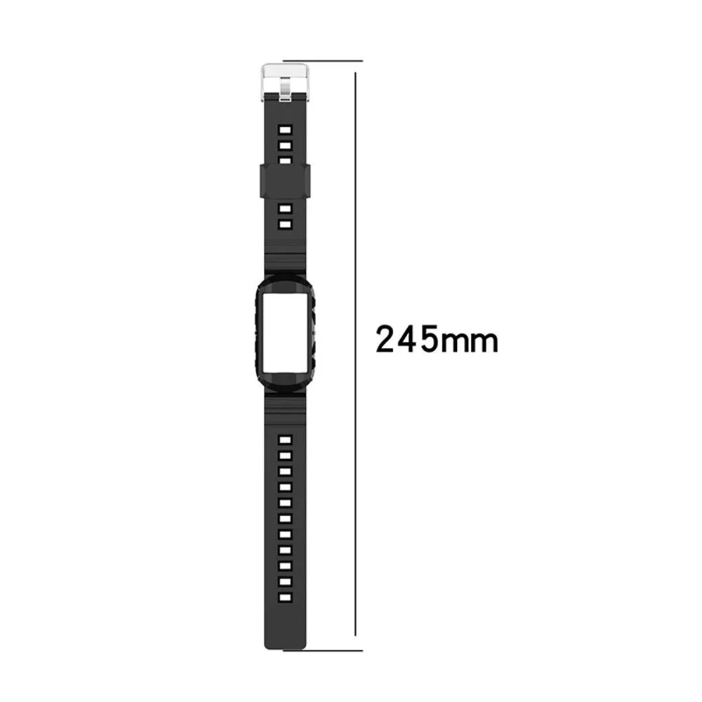 Fitbit Charge 5 / 4 / 3 integrated TPU cover   watch strap - Navy Blue