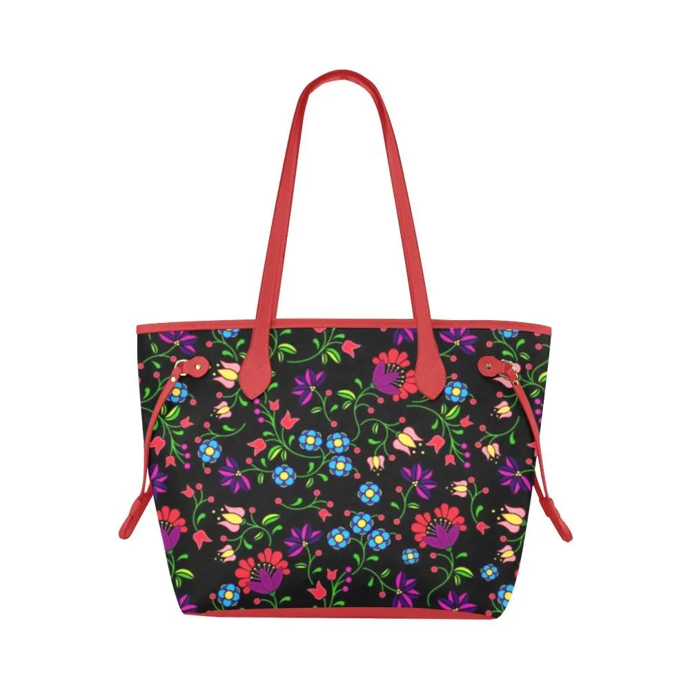 Fleur Indigine Clover Canvas Tote Bag