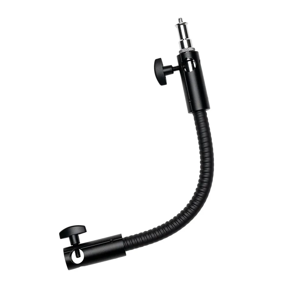 Flexible 32cm / 12.5" Metal Gooseneck Extension Pole with 5/8" Receiver and Spigot