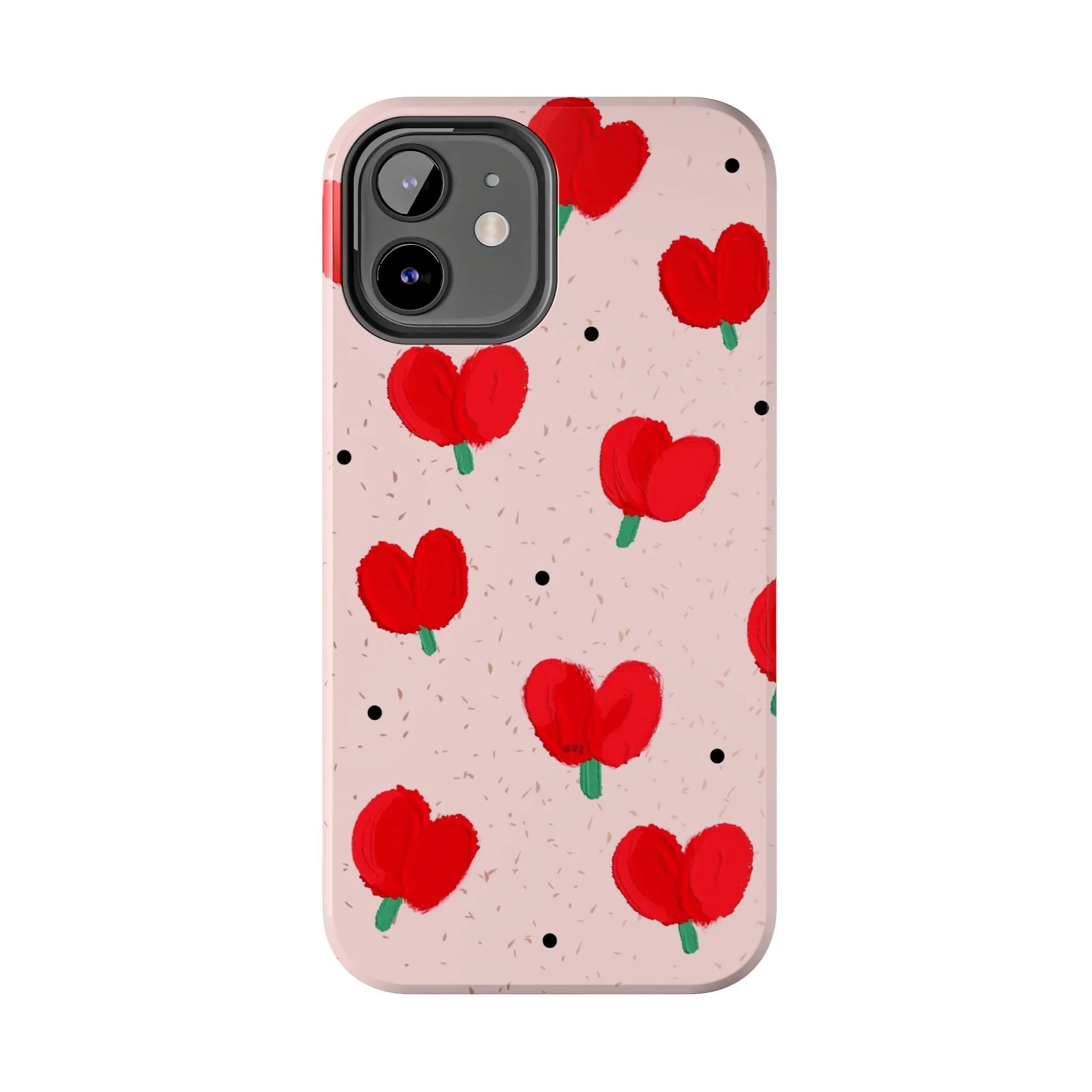 Floral Heart Aesthetic Tough iPhone Cases