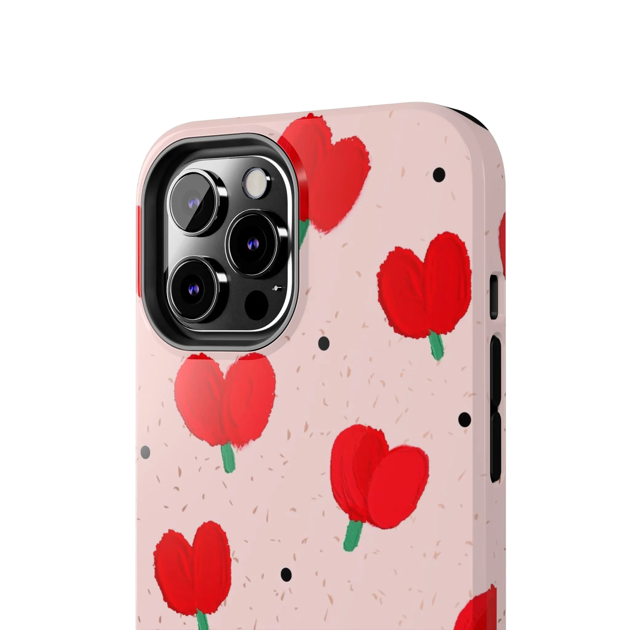 Floral Heart Aesthetic Tough iPhone Cases