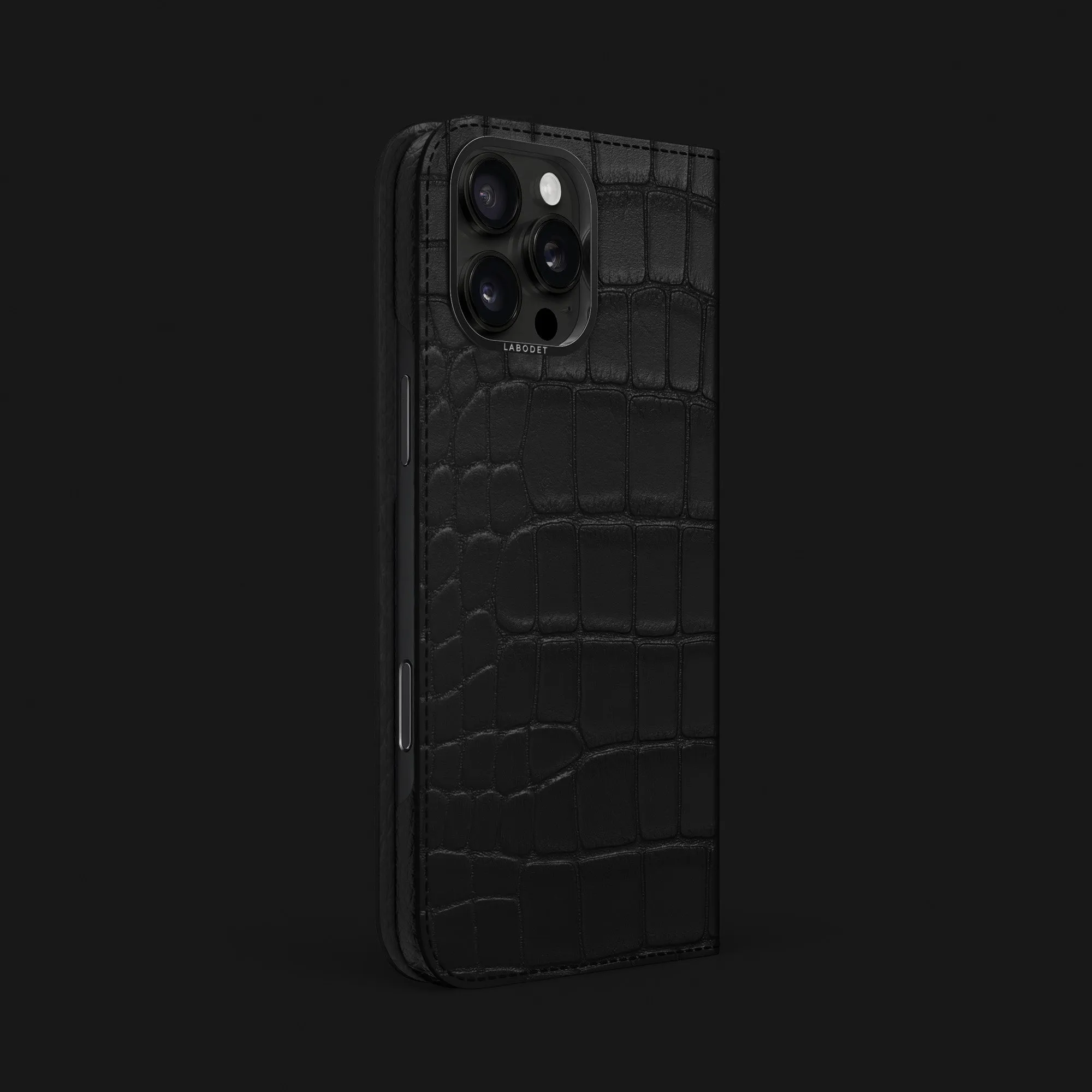 Folio Case Edition Black For iPhone 16 Pro Max In Alligator