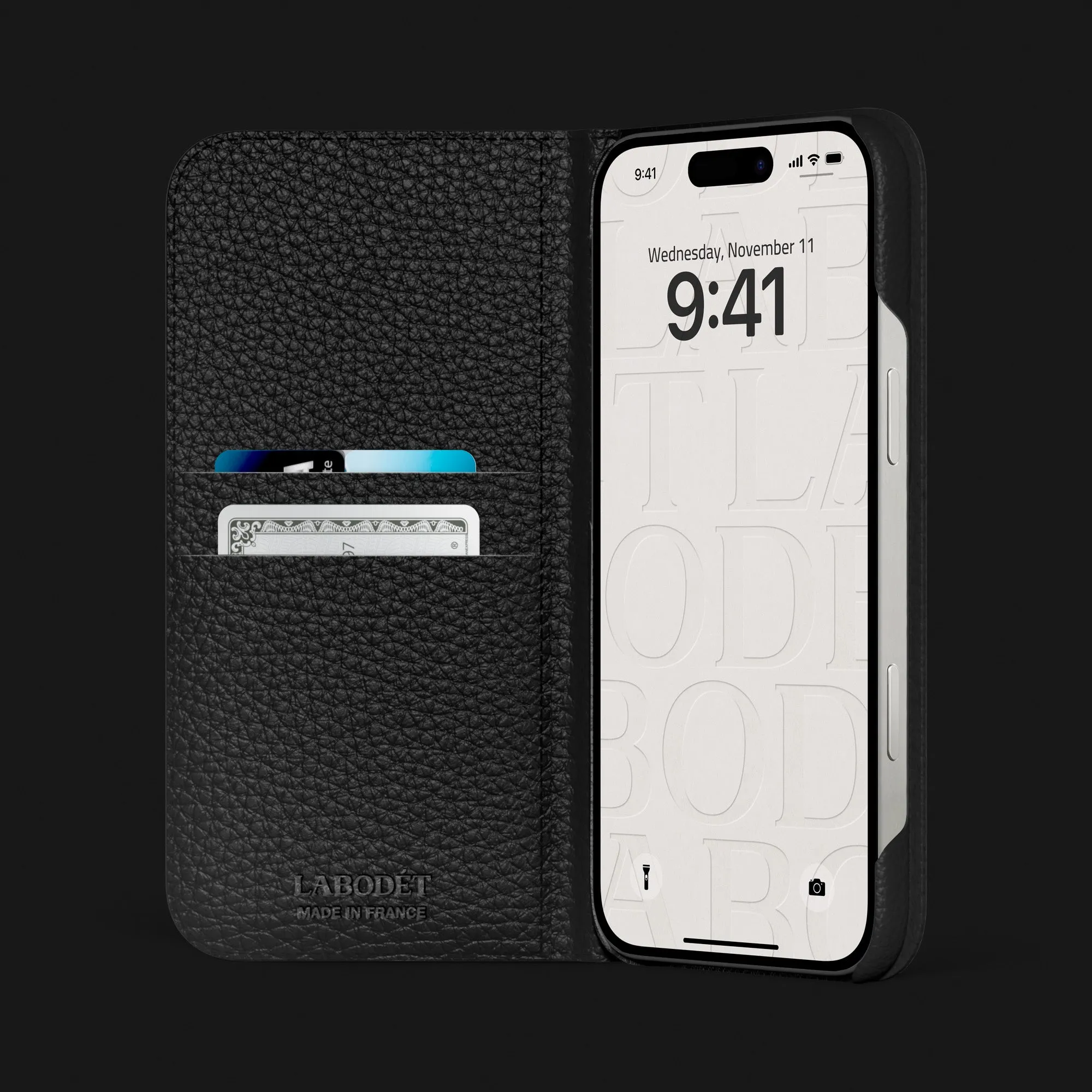 Folio Case Edition Black For iPhone 16 Pro Max In Alligator