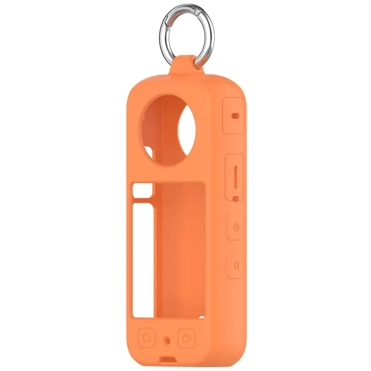 For Insta360 X3 Portable Silicone Protective Case(Orange)