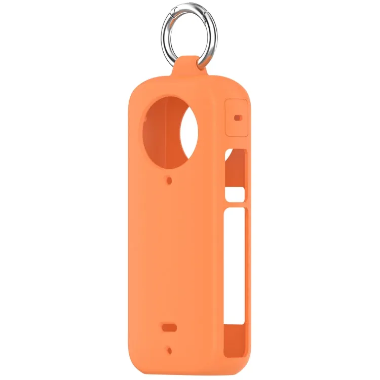 For Insta360 X3 Portable Silicone Protective Case(Orange)