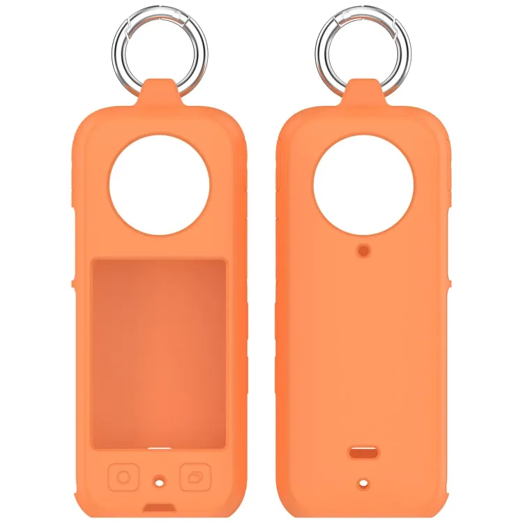 For Insta360 X3 Portable Silicone Protective Case(Orange)