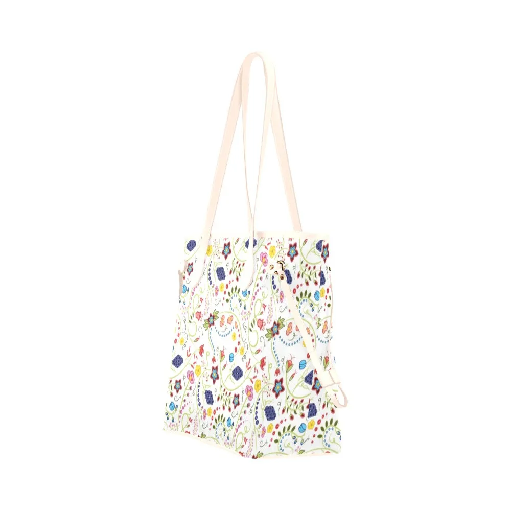 Fresh Fleur Clover Canvas Tote Bag