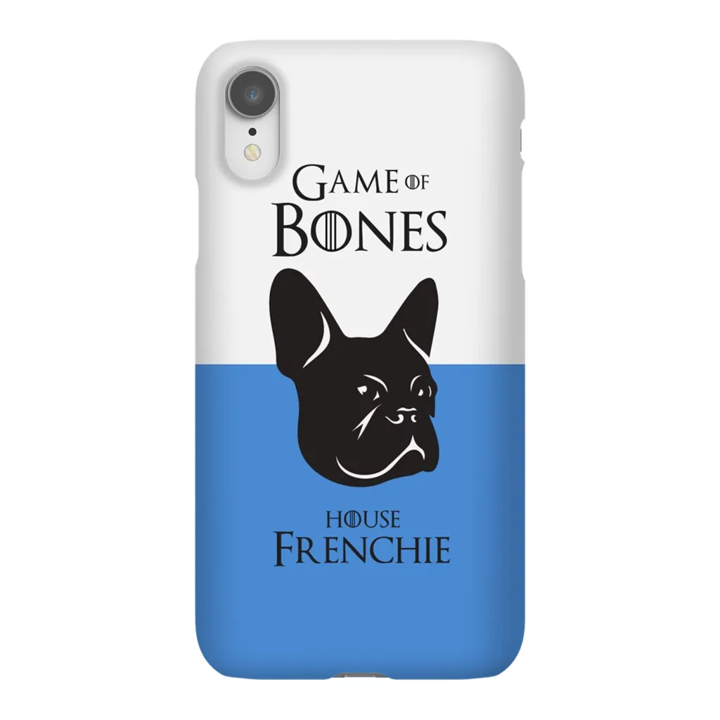 Game of Bones: House Frenchie iPhone Cases (blue - various sizes)