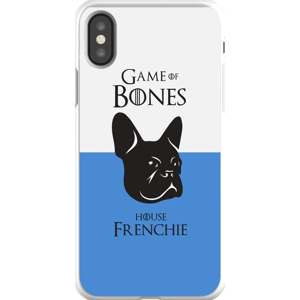 Game of Bones: House Frenchie iPhone Cases (blue - various sizes)