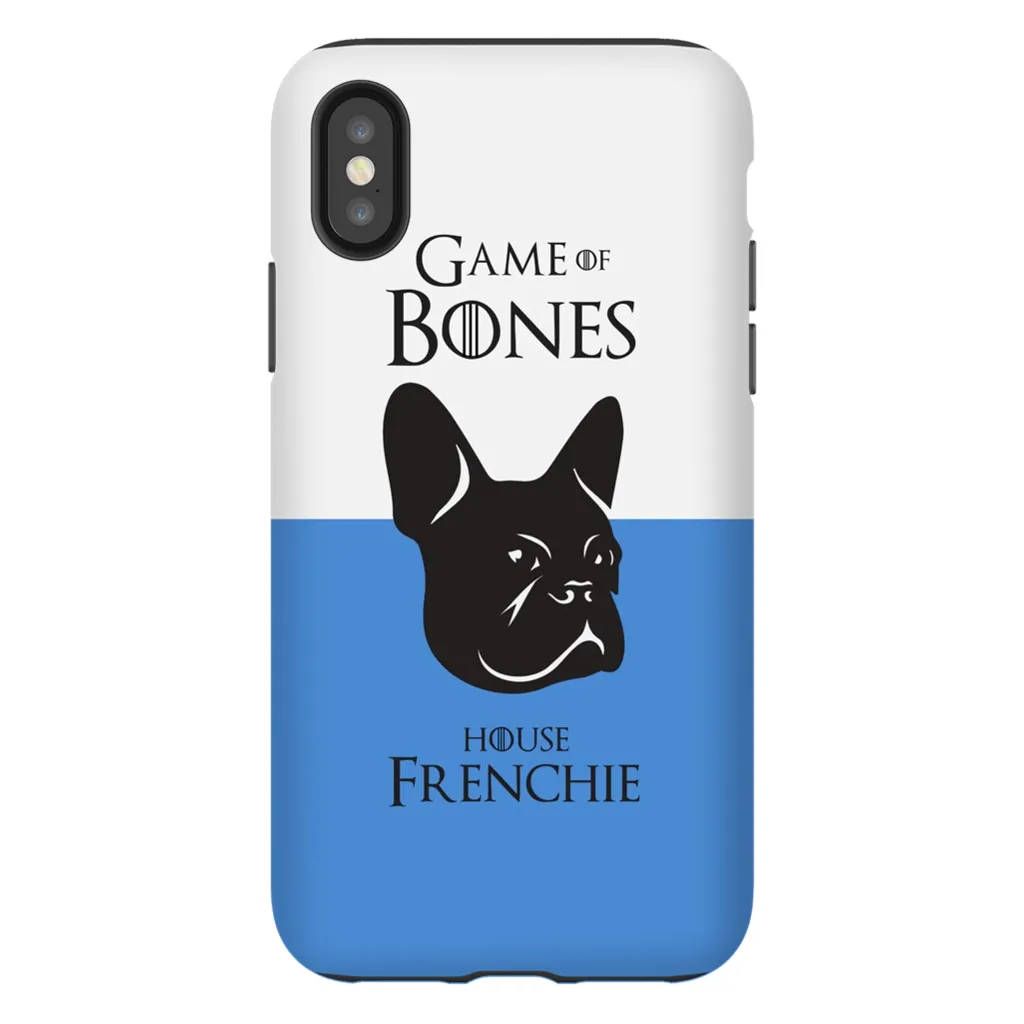 Game of Bones: House Frenchie iPhone Cases (blue - various sizes)